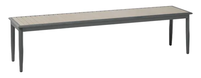 Genevieve 72" Aluminum / Polywood Dining Bench
