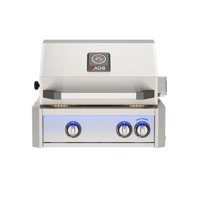 AOG 24” L-Series Built-In Grill w/ Backburner & Rotisserie Kit
