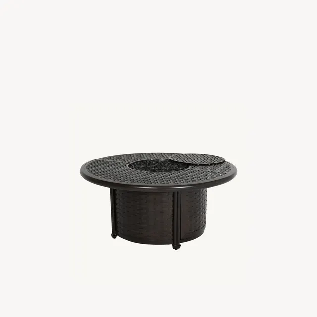 Coco 48" Round Coffee Table with Firepit