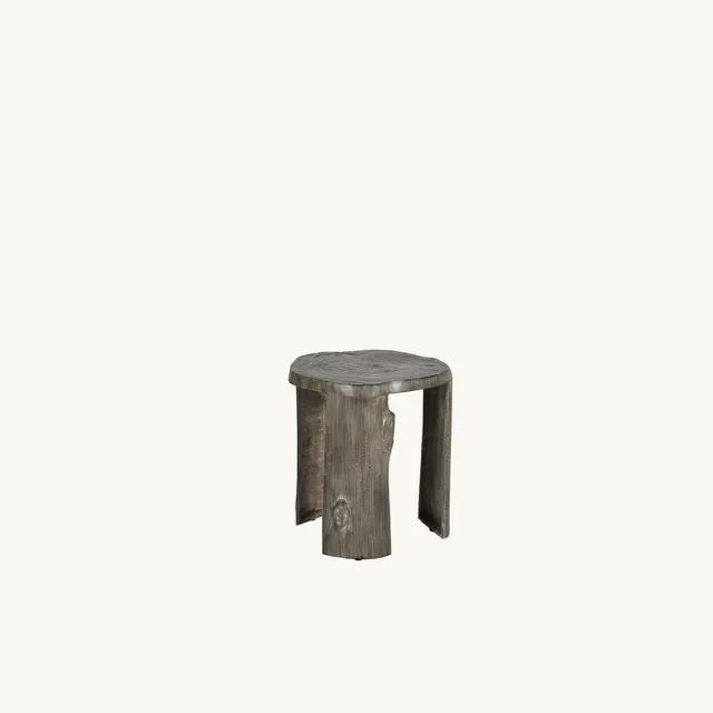 Nature's Wood Stump Leg Side Table