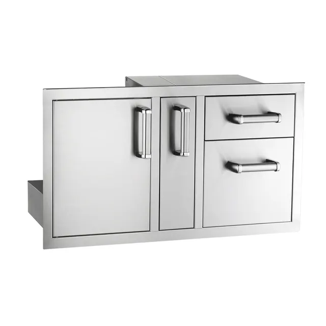 Access Door with Platter Storage & Double Drawer — Premium Flush 5-Series