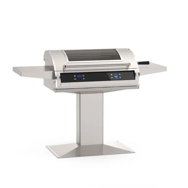 EL500s Accessible Ht. Patio Post-Mount Grill w/ Two Controls