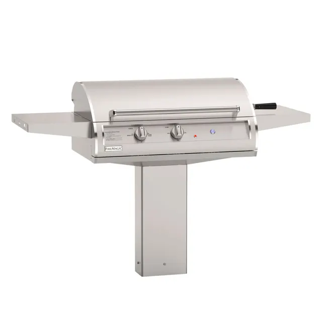EL500s Accessible Ht. In-Ground Post-Mount Grill