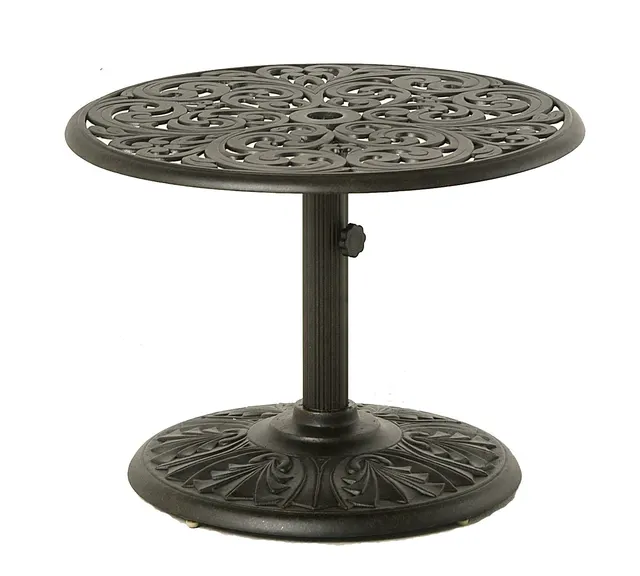 30" Round Chateau Pedestal Umbrella Side/End Table