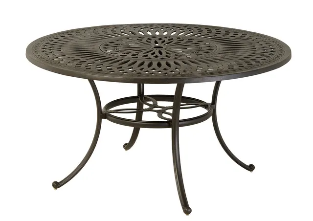 Mayfair 54" Round Inlaid Lazy Susan Dining Table
