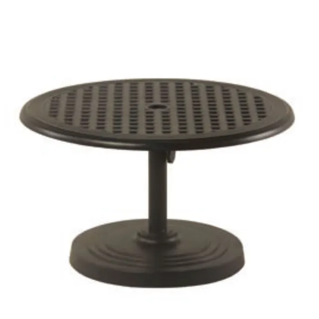 30" Round Classic Pedestal Umbrella Side/End Table