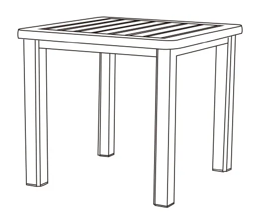 Dominion 24" Square  End Table