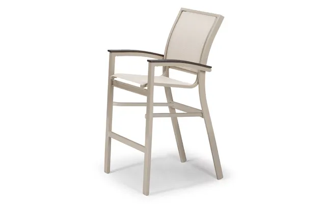 Stacking Bar Height Cafe Chair w/ Polymer Accents