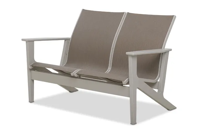 Chat Height Two-Seat Loveseat w/ Polymer Arms