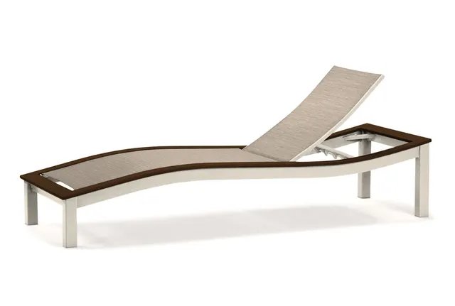 Contour Armless Chaise w/ Polymer Overlay