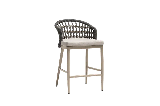 Coconut Grove & Aluminum Frame) Counter Chair