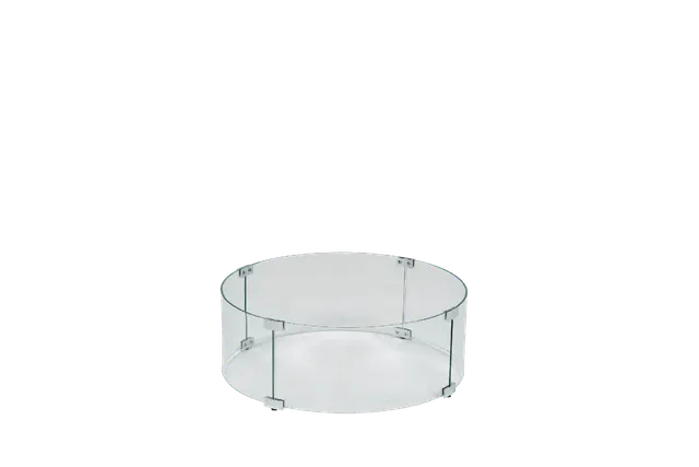 Fiamma/Newbury D23" Rd Fire Pit Glass Windshield