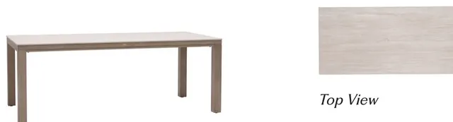 Laguna 71"x36" Rect S' Stone Dining Table w/UH