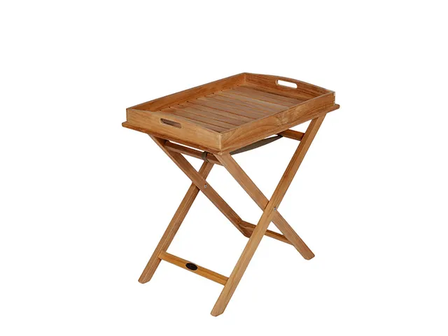 Teak Tray on Stand