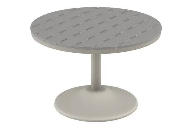 42" Round Dining Height Weighted Pedestal Table w/ hole