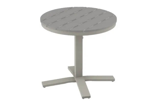 30" Round Dining Height Pedestal Table w/ hole
