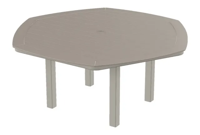 62" Hexagonal Dining Height Table w/ hole