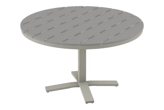 48" Round Dining Height Pedestal Table w/ hole