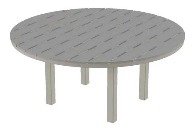 64" Round Dining Height Table w/ hole