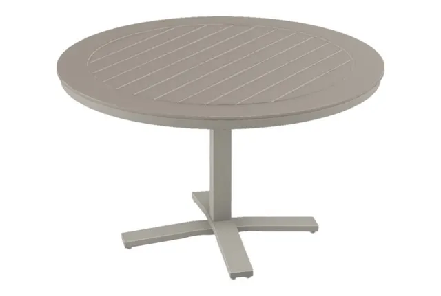 48" Round Dining Height Pedestal Table w/ hole