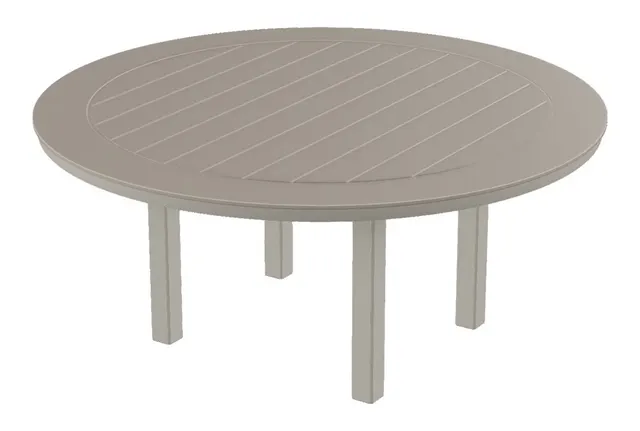 64" Round Dining Height Table w/ hole