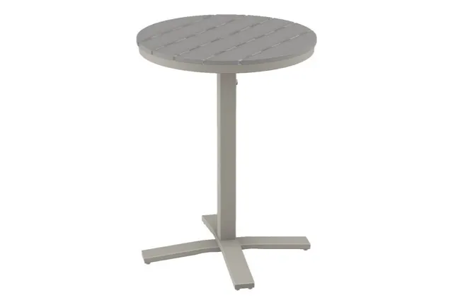 30" Round Bar Height Pedestal Table w/ hole