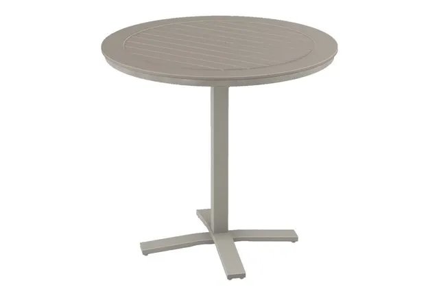 42" Round Bar Height Pedestal Table w/ hole