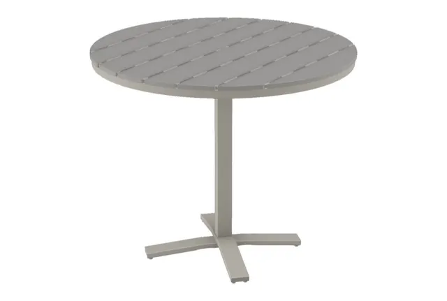 48" Round Bar Height Pedestal Table w/ hole