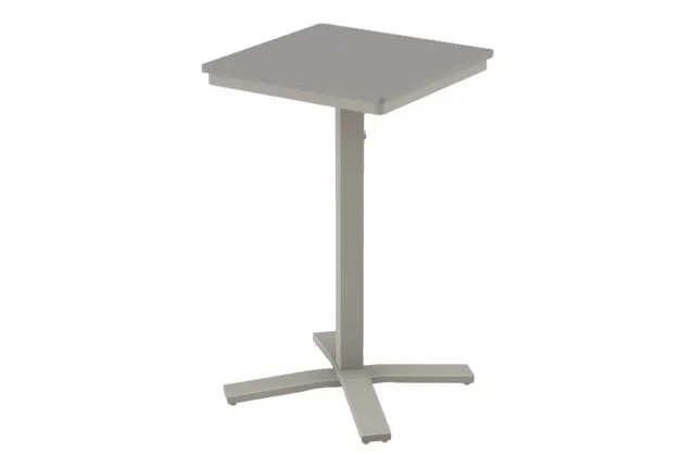 24" Square Bar Height Pedestal Table w/ hole