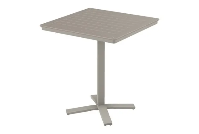 36" Square Bar Height Pedestal Table w/ hole