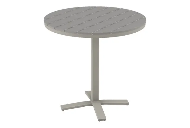 42" Round Bar Height Pedestal Table w/ hole