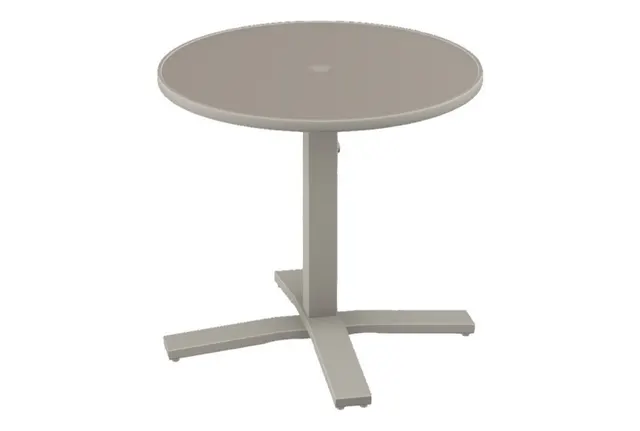 30" Round Dining Height Pedestal Table w/ hole