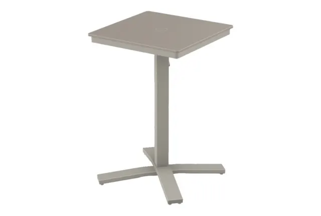 24" Square Balcony Height Pedestal Table w/ hole