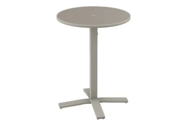 30" Round Bar Height Pedestal Table w/ hole