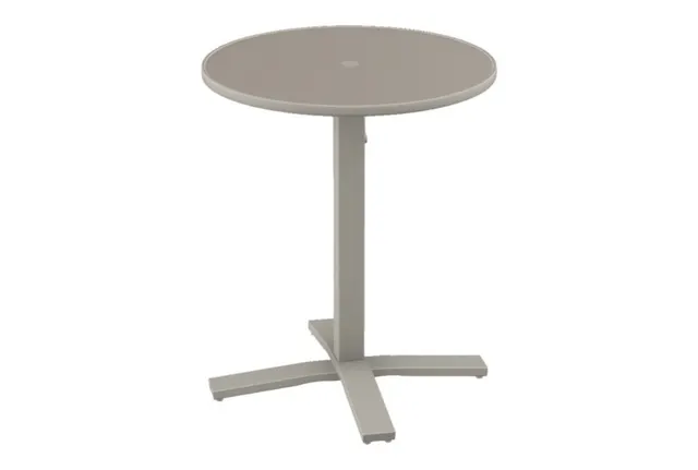30" Round Balcony Height Pedestal Table w/ hole