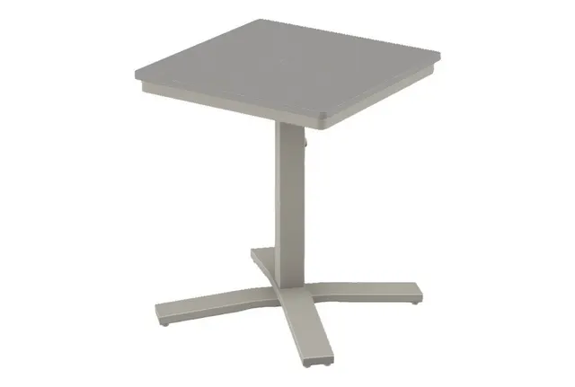 24" Square Dining Height Pedestal Table w/ hole