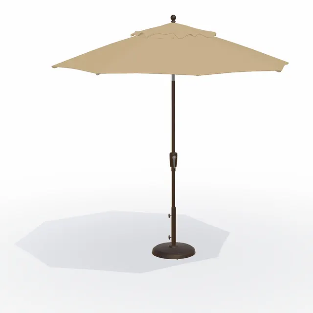 9' Push Button Tilt Market Umbrella