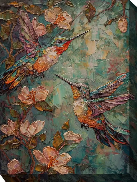 Regal Hummers Outdoor Canvas Art (30" x 40")