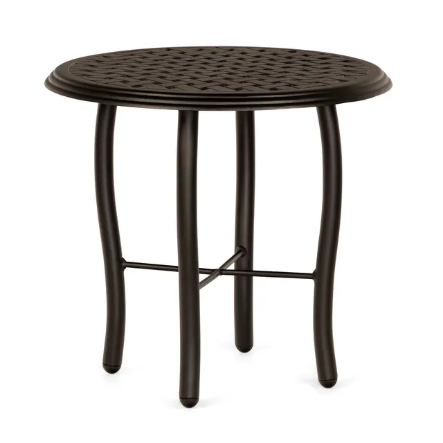 22" Round Thatch End Table