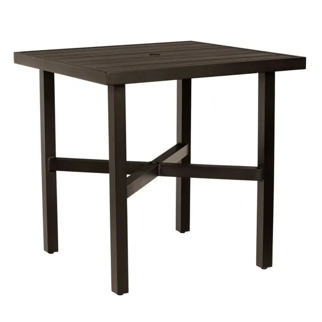 Tri-Slat Elite Square Counter Height Umbrella Table