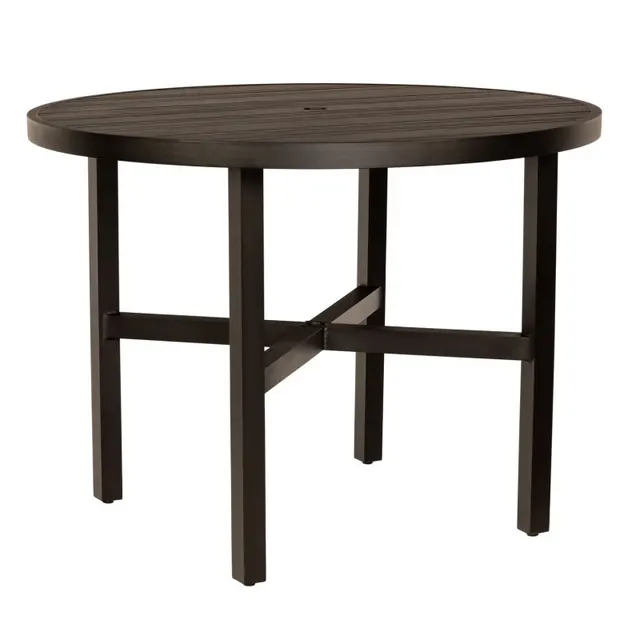 Tri-Slat Elite Round Counter Height Umbrella Table