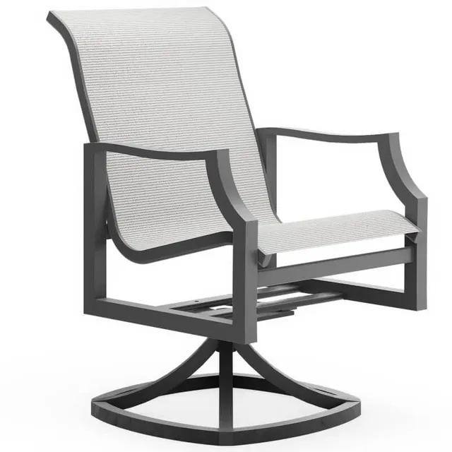 Nico High back dining arm swivel chair - regular sling