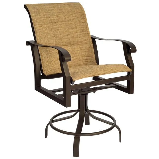 Cortland Padded Sling Swivel Counter Stool