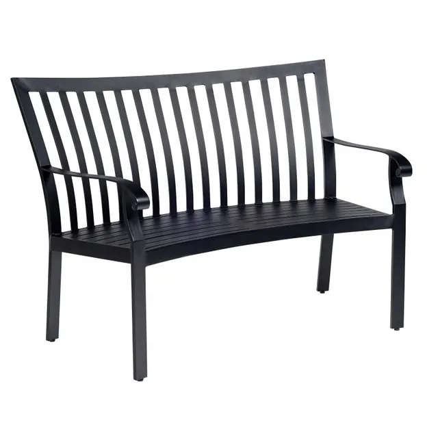 Cortland Cushion Crescent Shaped Bench