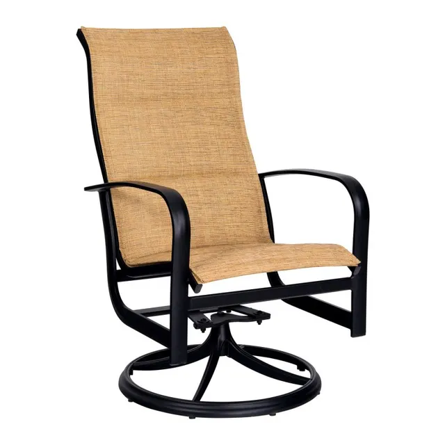 Fremont Padded Sling High-Back Swivel Rocker