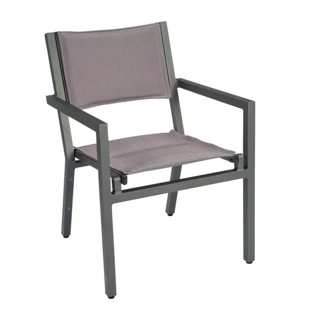 Palm Coast Padded Sling Dining Arm Chair - Stacking