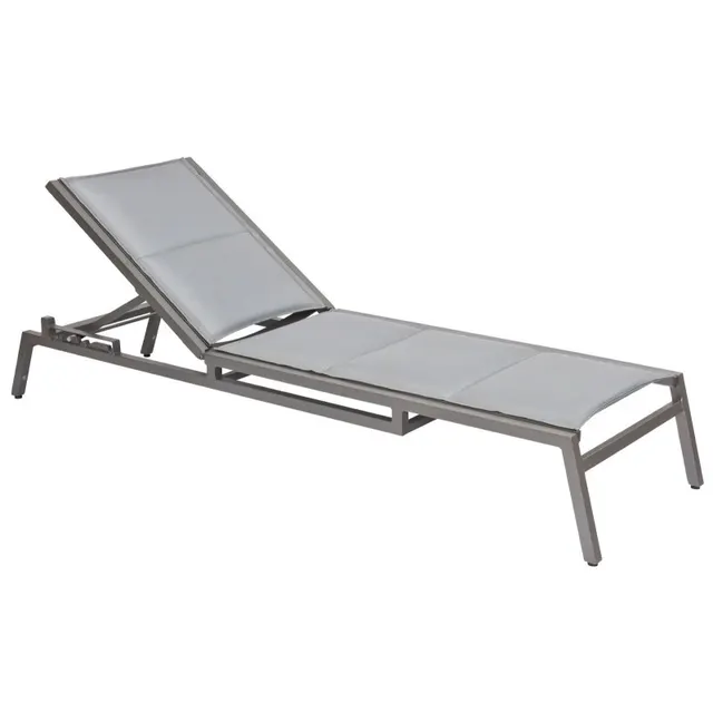 Palm Coast Padded Sling Adjustable Chaise Lounge - Stacking