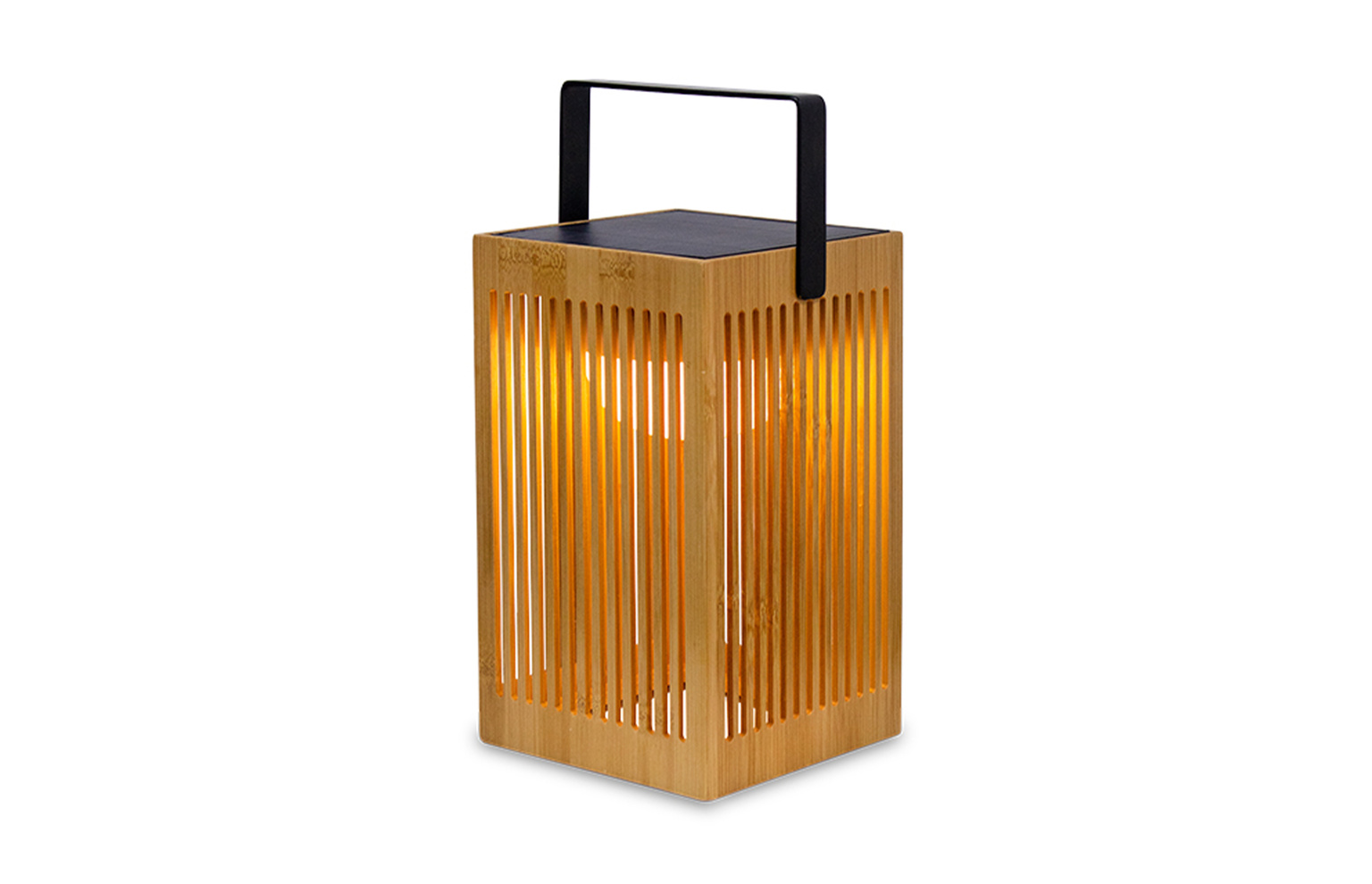 9" Okinawa Outdoor Lantern Solar and Rechargeable LED Integrated