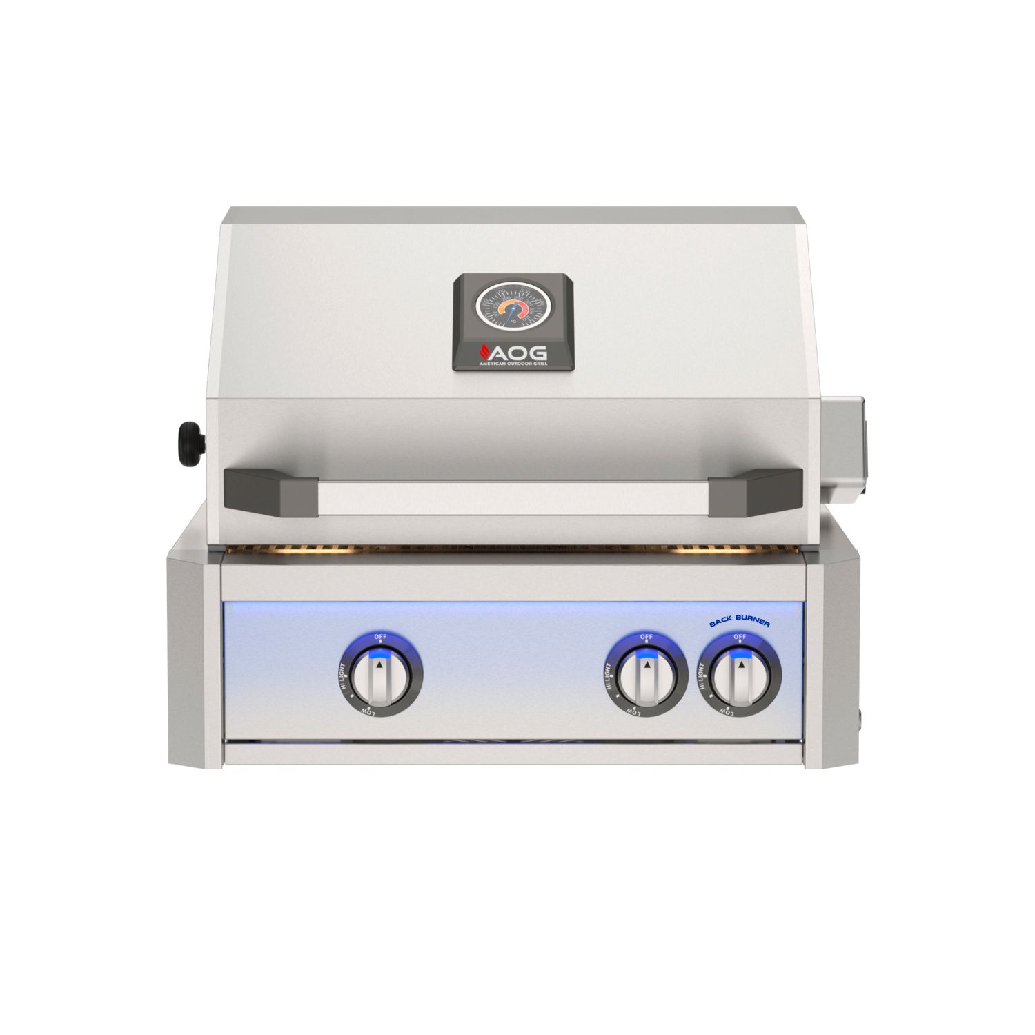 AOG 24” L-Series Built-In Grill w/ Backburner & Rotisserie Kit
