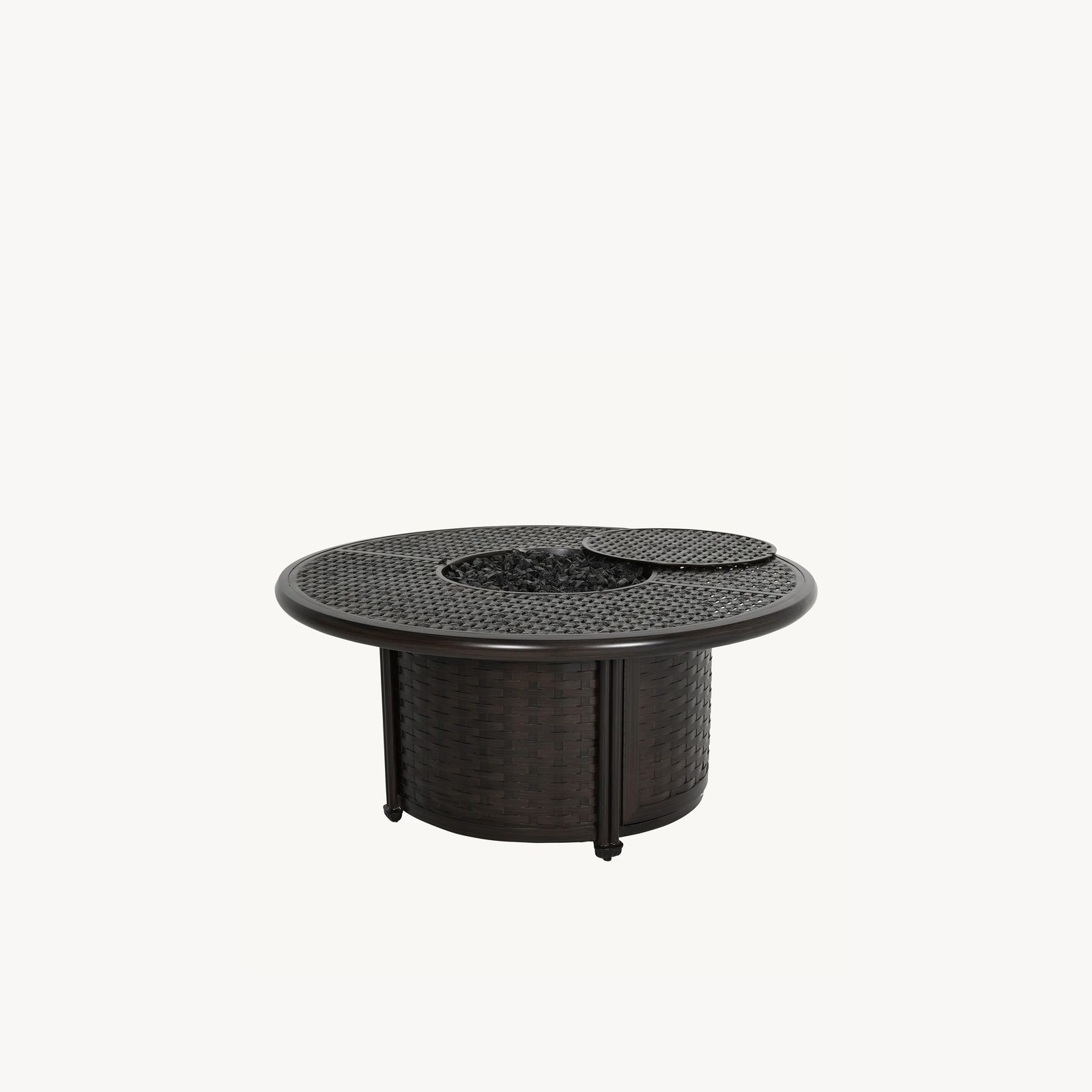 Coco 48" Round Coffee Table with Firepit
